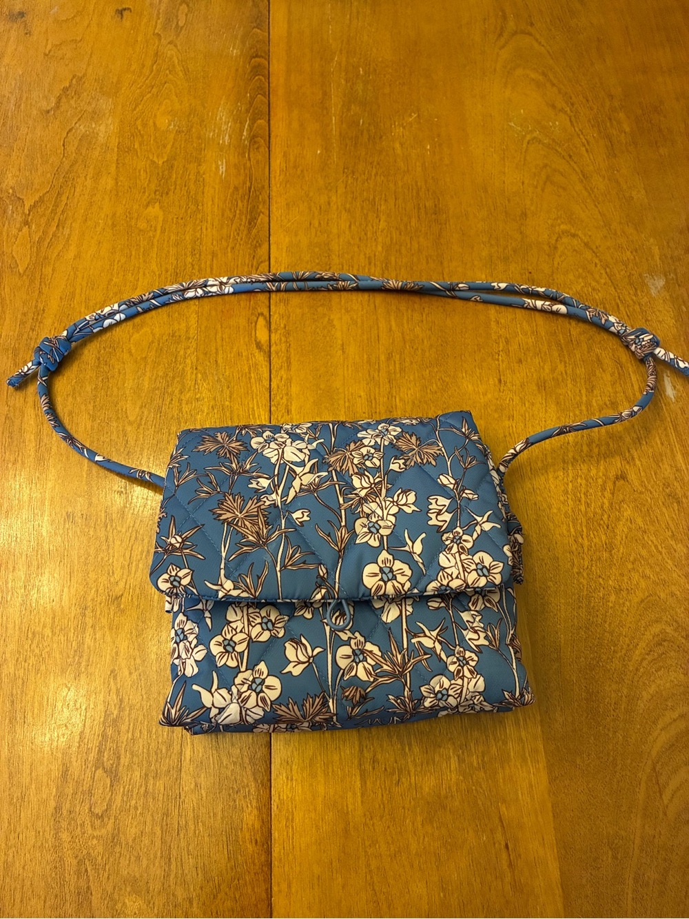 Vera Bradley Floral Crossbody Bag in Powder Blue